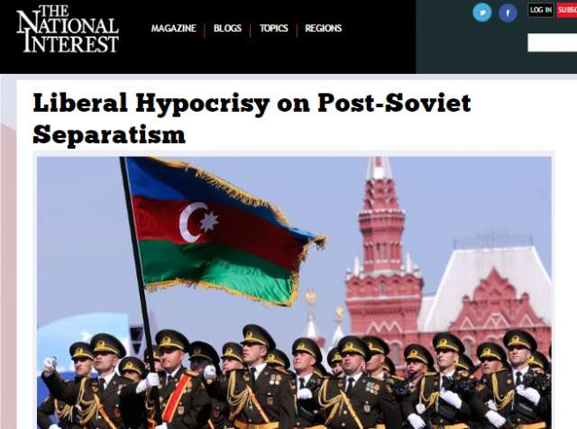 `West displays hypocrisy on resolving Karabakh conflict` - The National Interest